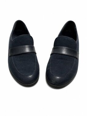 Munro Navy Blue Leather Loafers – Women’s Size 7 Narrow – Made in USA